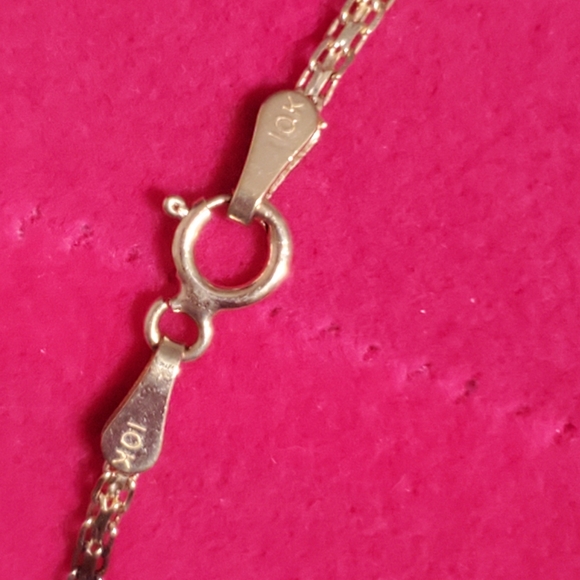 10K Gold Gemstone Necklace - Picture 6 of 9